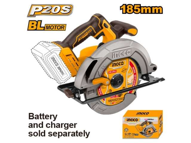 SIERRA CIRCULAR A BATERIA 20V BATERIA P20S 185MM CSLI1851 INGCO