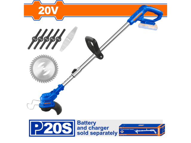 DESMALEZADORA A BATERIA P20S 20V SIN BAT SIN CARGADOR WADFOW WGTP510