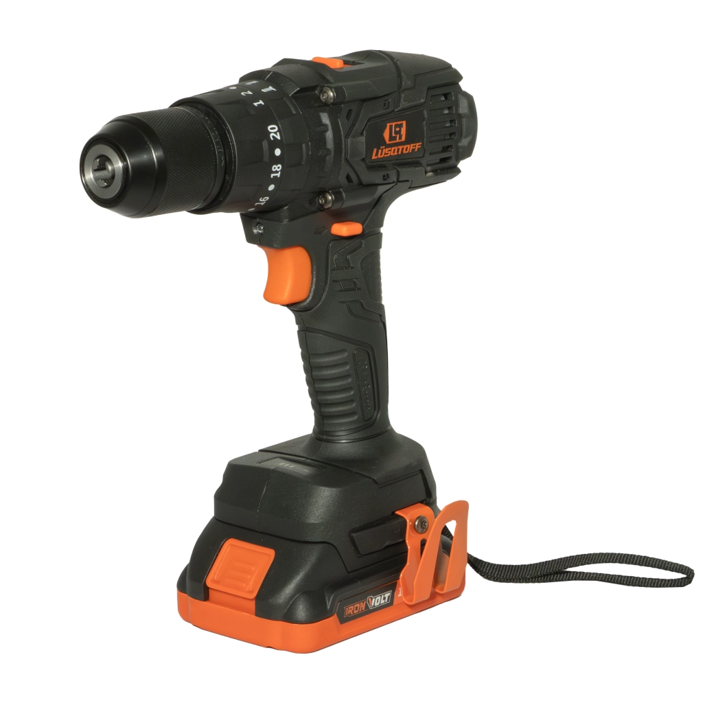 TALADRO PERC PROF BAT 13MM - 60NM - C/2 BAT 2.0AMP + CARG - BLACK SERIES