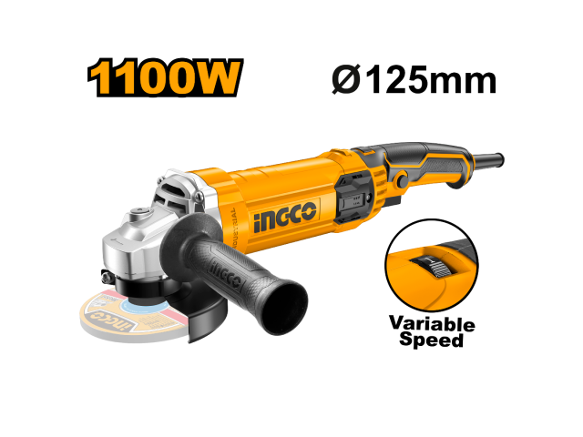 AMOLADORA 1100W VEL VARIABLE 125MM INGCO AG1100385