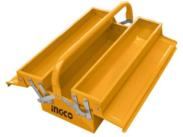 CAJA DE HERRAMIENTAS METAL 2 ESTANTES 370X120X163MM INGCO  HTB04