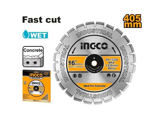 DISCO P MAQUINA PAVIMENTO 405MM 16" INGCO DMD044052