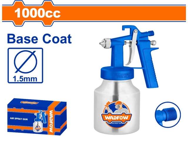PISTOLA DE PINTAR NEUMATICA 1000CC TACHO METALICO WADFOW WGA1561 