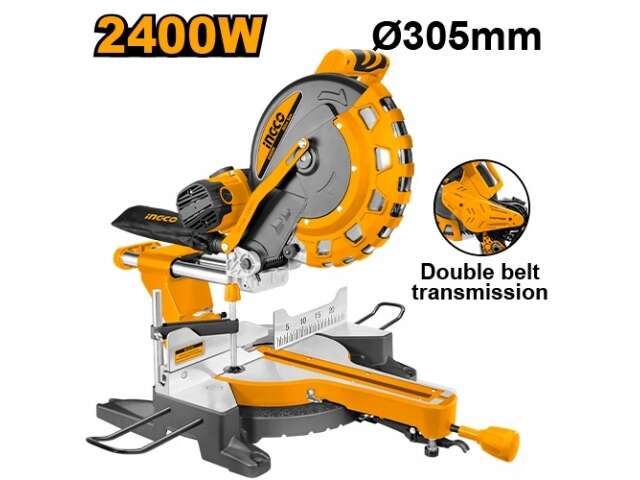 SIERRA INGLETADORA 2400W 305MM DOBLE BELT BM2S24007 INGCO